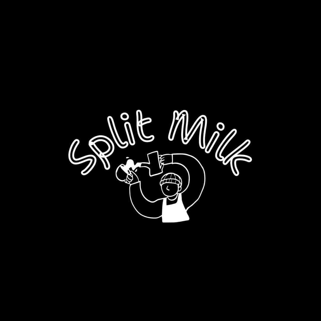 Split Milk barista illustration