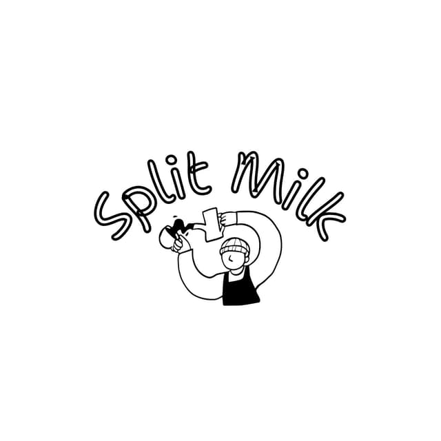 Split Milk barista illustration